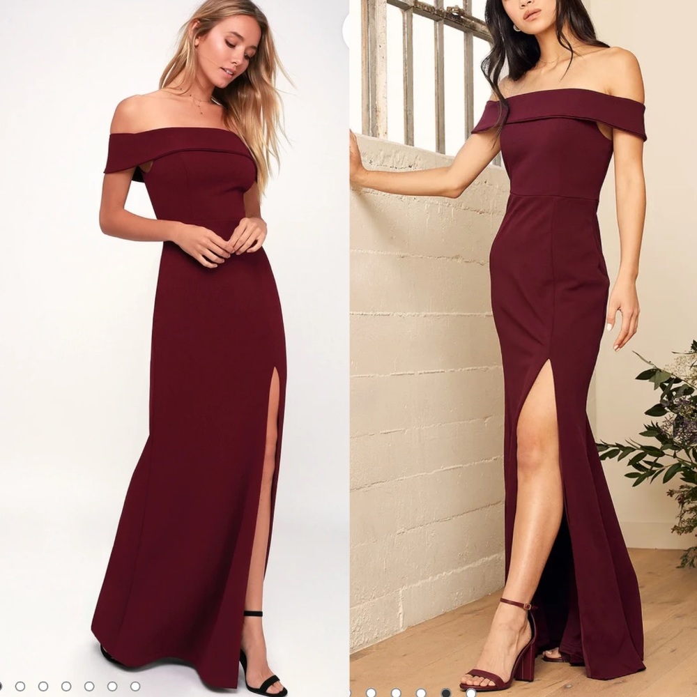Lulu’s Aveline Off The Shoulder Dress